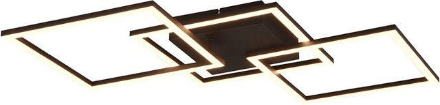 Reality LED-Deckenleuchte Trail aus Metall in Schwarz Matt B/H/T: 74 x 7 x 35 cm - Bild 2