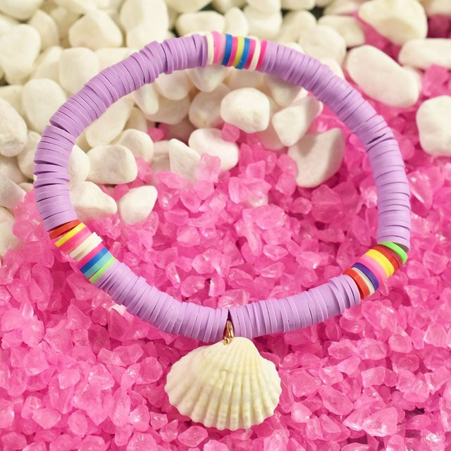 XINYOUHUO Armband, Böhmisch, Muschel Anhänger, Bunt - Bild 1