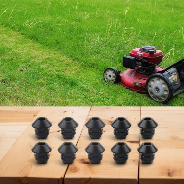 10 Stück VIBRATITE Gummi-Kraftstofftank-Schlauchösen in Schwarz für Rasenmäher und Ölleitungen (Teilenummer 0000 989 0516) - Bild 1