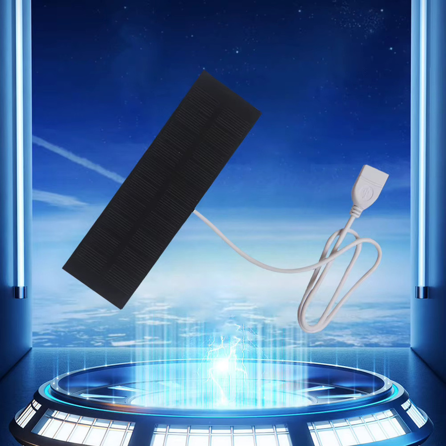 ALLOET Tragbares USB-Solarpanel-Ladegerät mit USB-A und USB-C Anschlüssen in Schwarz - Bild 4