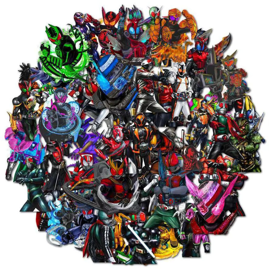 Bandai Kamen Rider Cartoon-Aufkleber, Bunt / Mehrfarbig - Bild 2
