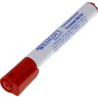 Westcott Permanentmarker mit Bullet-Spitze in Rot und Weiß - Bild 1