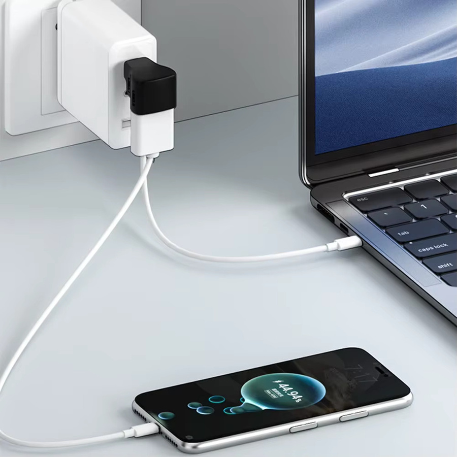USB-C-Adapter mit 360-Grad-Winkel für Asus ROG Ally, 20 Gbit/s, 8K 60Hz und 180W PD, Schwarz - Bild 4
