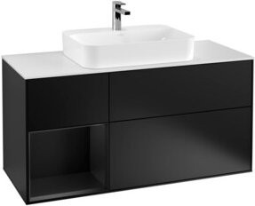 V&B Waschtischunterschrank Finion in Blau lackiert, B/T/H: 120 x 50,1 x 50,1 cm - Bild 1