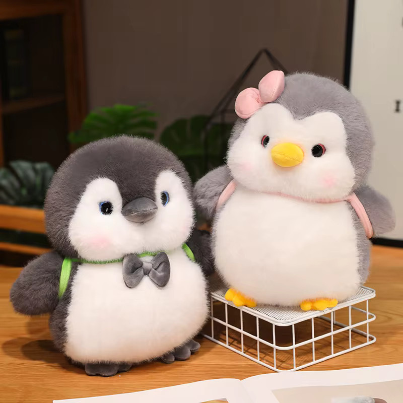Molutian Pinguin Plüschtiere, Stofftier Kissen, 2-teiliges Set - Bild 3