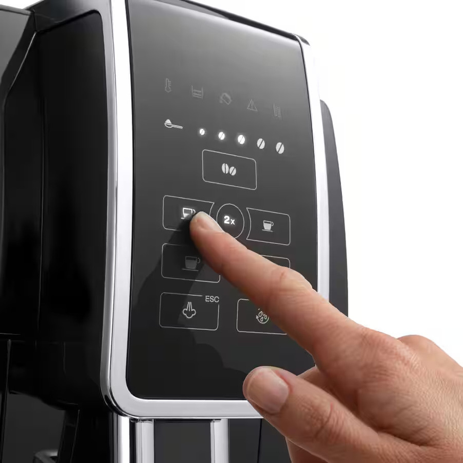 DeLonghi Dinamica ECAM 350.15.B Kaffeevollautomat Schwarz mit Milchaufschäumer und Heißwasserfunktion - Bild 6