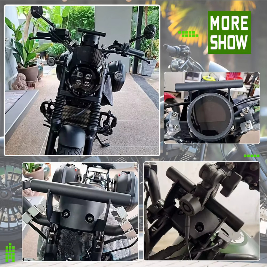 GPS-Navigationshalterung für Honda Rebel CMX 500 und CMX 300 (2017-2024), schwarzer Telefonhalter für dein Motorrad - Bild 3