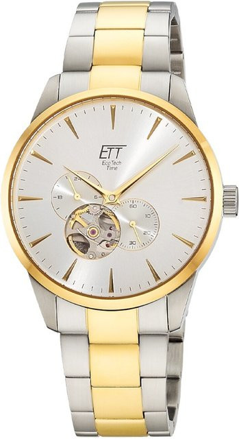 ETT Eco Tech Time Herrenuhr, Automatik, Edelstahl, 40 mm, Silber, 5 ATM - Bild 1