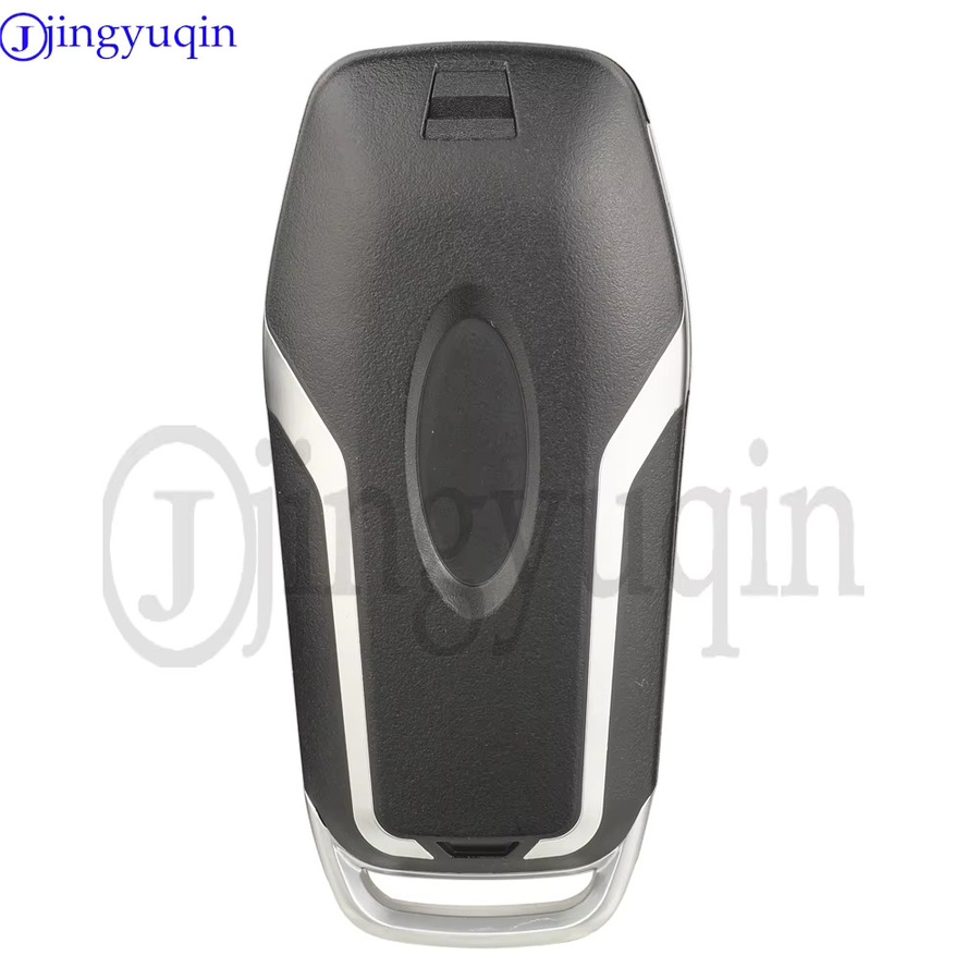 Jingyuqin Keyless Go Auto Fernbedienung Schlüssel mit ID49 Chip 434 MHz für Ford Mustang Rand Mondeo Kuga Explorer Fusion in Schwarz M3N-A2C31243300 4/5BTN - Bild 3