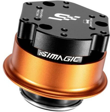 Simagic EVO Third Party Quick Release Schnellverschluss-Adapter Schwarz Orange - Bild 1