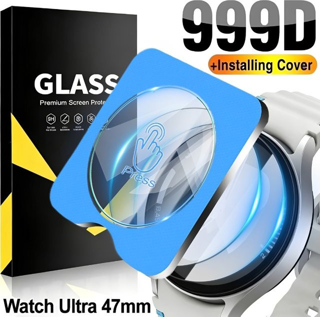 Samsung Galaxy Watch Ultra Schutzfolie aus gehärtetem Glas, transparent, 1–5 Stück - Bild 1