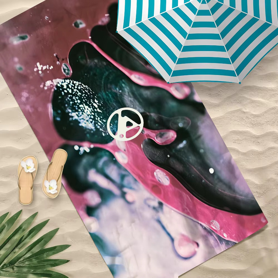 Schnell trocknendes Mikrofaser Handtuch von P-Park mit Linkin Park Grafik Design für Sport, Dusche und Camping, Mehrfarbig - Bild 3