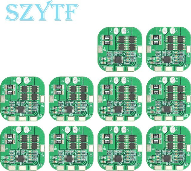 SZYTF 4S Li-Ion BMS PCM Batterieschutzmodul für 14,8 V / 16,8 V 20A Lithium-Batterien, Farbe: Grün - Bild 1