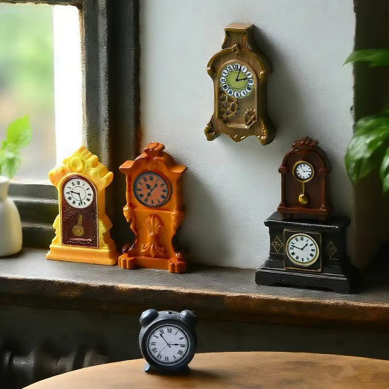 MYPANDA Puppenhaus Miniatur Wanduhr, Zubehör, 1/8 Stück, 1/12 - Bild 3