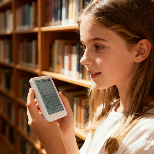 Famue BF07 E-Ink E-Reader und MP3-Player mit 64 GB und 2,7 Zoll Display in Weiß - Bild 1