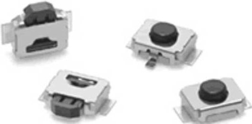 Omron Drucktaster B3U-3100P-B in Schwarz, 12 V/DC, 0.05A, tastend - Bild 1