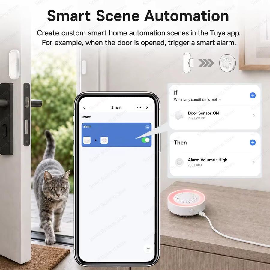 RightSitu Zigbee 3.0 Tür-Fenster-Sensor in Weiß, kompatibel mit Alexa, ZHA und Zigbee2mqtt, erfordert Zigbee-Gateway - Bild 2