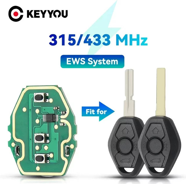 Keyyou Fernbedienung Platine in Grün für BMW E36 E38 E39 E46 E53 E60 E61 E63 E64 1/3/5/7 Serie X3 X5 Z3 Z4 - Bild 1