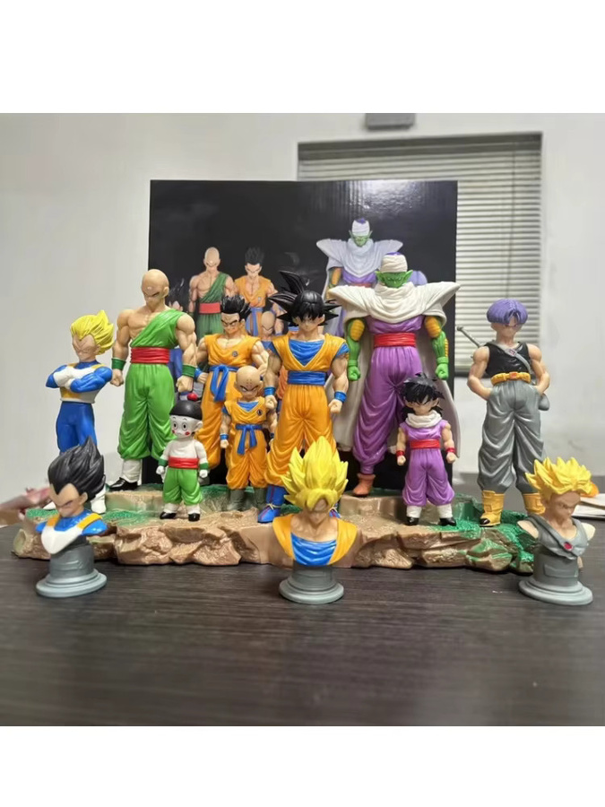 Bandai Dragon Ball Z Infinite Z Warrior Set mit 9 Anime-Figuren wie Goku, Gohan, Vegeta, Piccolo und Trunks in Multicolor - Bild 6