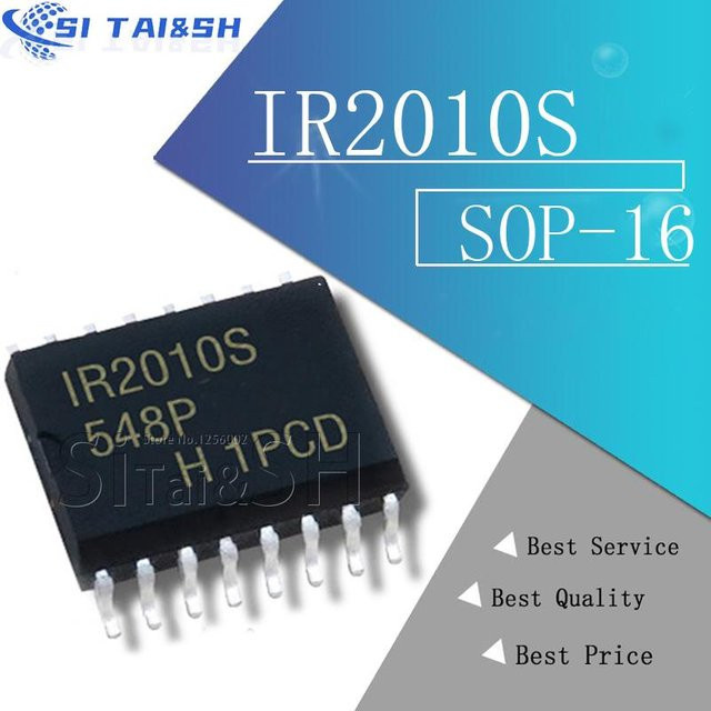 5 Stück Si Tai&SH IR2110S SOP16 Gate Driver IC in Schwarz - Bild 1