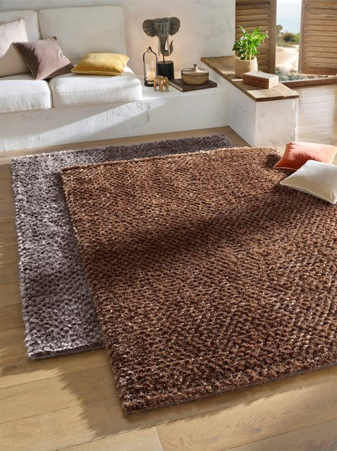 Strapazierfähiger Webteppich von Heine Home in Braun aus 100% Polyester für Unisex - Bild 1
