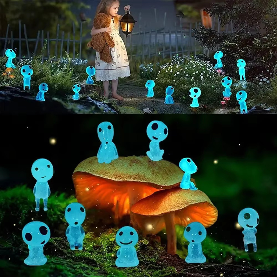 Soulbao 3D Nachtlicht Miniatur Puppe als leuchtende Elfen-Dekoration für Weihnachten und Halloween - Bild 3