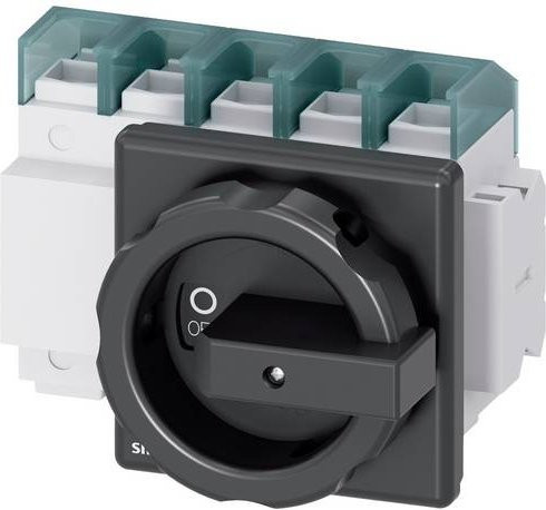 Siemens Lasttrennschalter Schwarz 3polig 125A 50mm² 1 Schließer 1 Öffner 690 V/AC 3LD28041TD51 - Bild 1