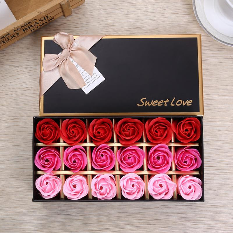 18 Stück duftende Seifenrosen von Yiran Furniture in Rosa und Pink für Hochzeit, Valentinstag oder als Weihnachtsgeschenk - Bild 5