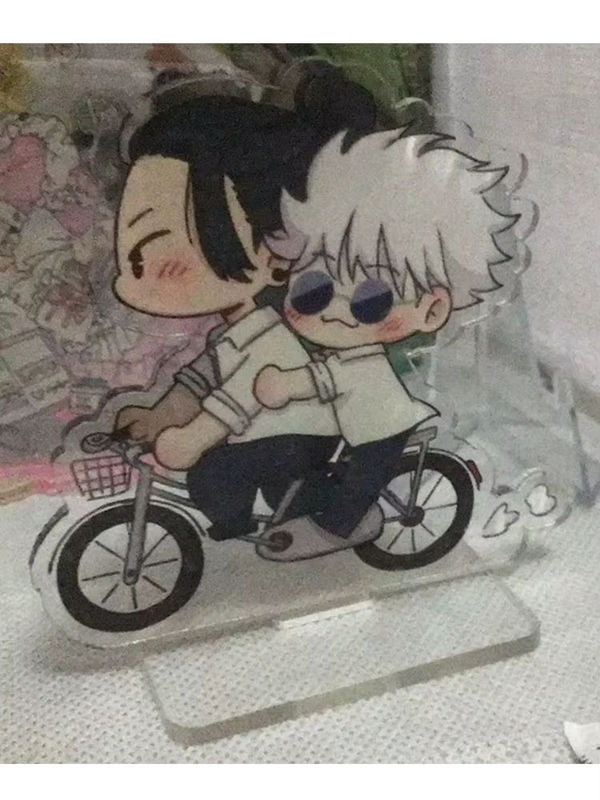 Jujutsu Kaisen Acryl-Figuren Display Stand Satoru Gojo und Suguru Geto Anime Desktop Ornament aus Kunststoff, mehrfarbig - Bild 7