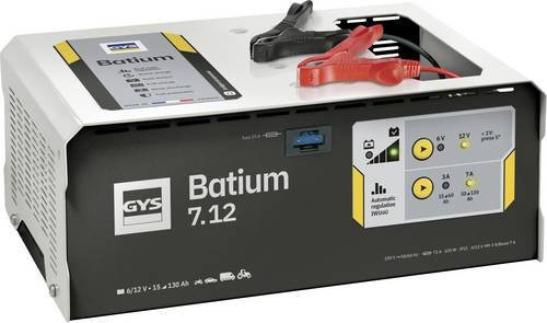 GYS Batium 7.12 024496 Automatikladegerät für 6 V und 12 V mit 7 A in Weiß - Bild 1