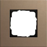 Gira Abdeckrahmen 1fach in Braun B: 9,5 cm, H: 9,5 cm, Tiefe: 0,99 cm - Bild 1