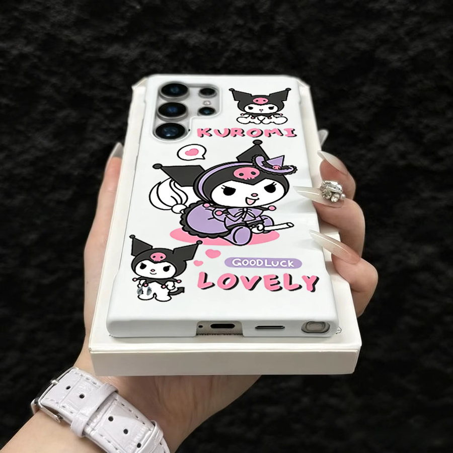 Kawaii Sanrio Cartoon Handyhülle für Samsung Galaxy S26 S25 S24 S23 S22 Ultra FE Plus Rahmenlose Dünne Hülle für Mädchen - Bild 3