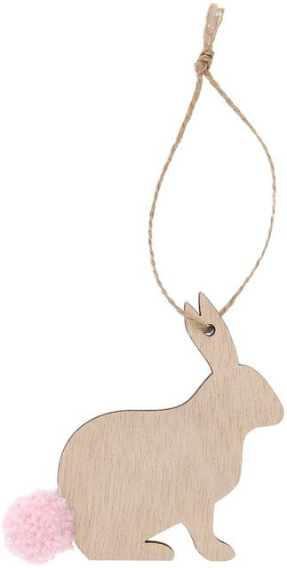 Rico Design Holzanhänger Hase sitzend in Natur - Bild 1