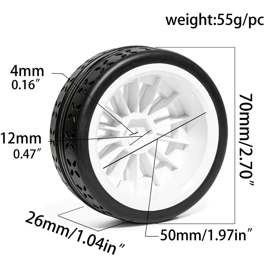 MJX Hyper Go 10303 10304 70mm RC Offroad-Auto, Gummireifen, Zubehör - Bild 2