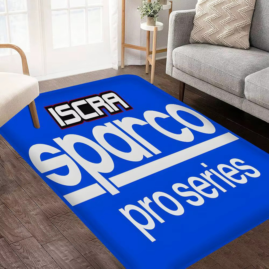 Rutschfeste Badezimmermatte von Potdemiel mit S-Sparco-Logo in Blau, B/T: 60 x 40 cm - Bild 2