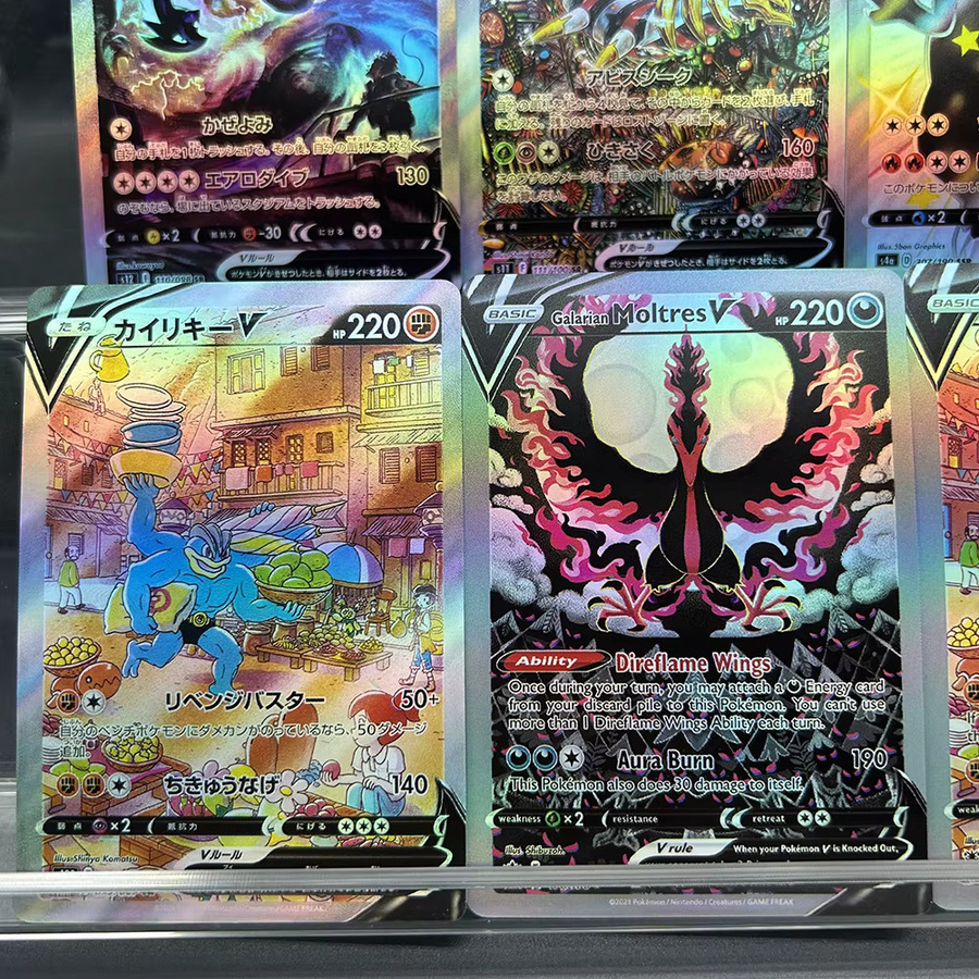 Keeppley Pokémon Sammelkarten, Charizard Machamp Galarianmoltres, Mehrfarbig - Bild 2