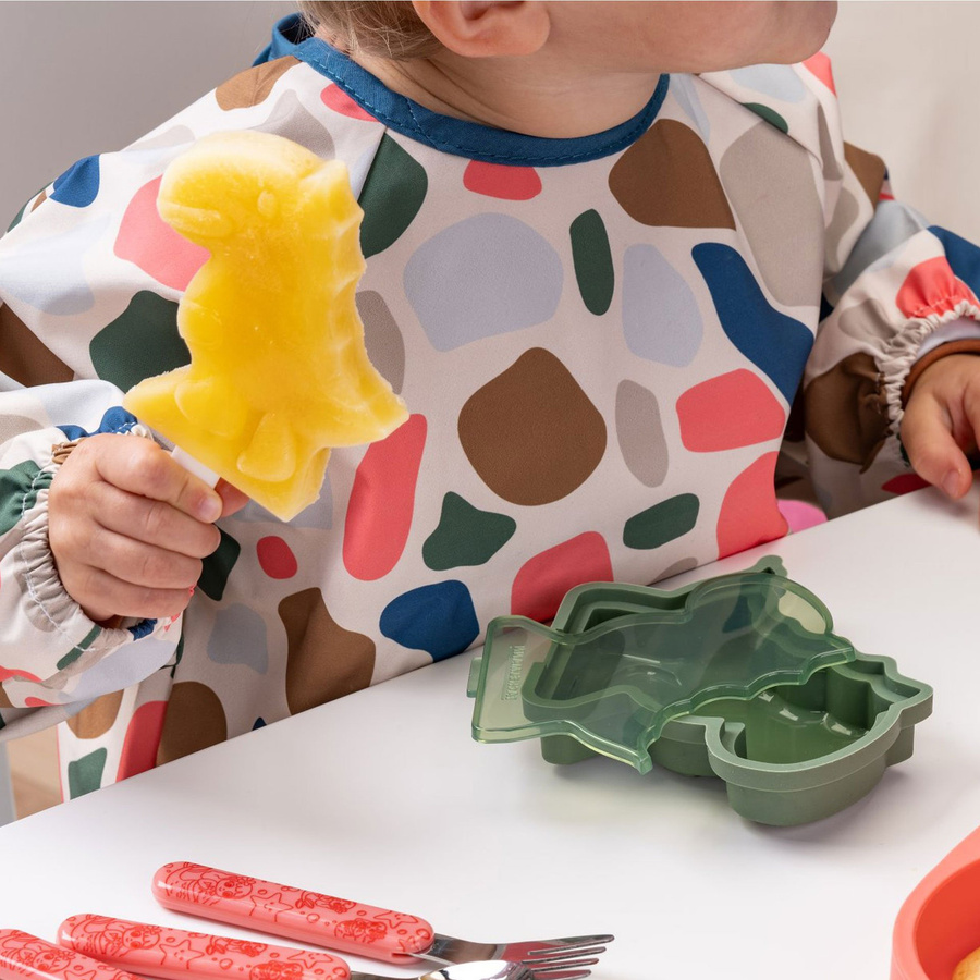 Fackelmann Eisform Mini Cooking Dinosaurier in Grün mit Stiel aus Silikon und Kunststoff - Bild 2