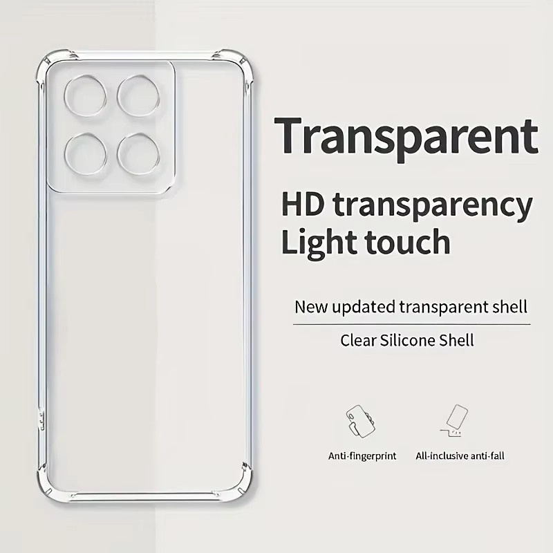 EUCAGR Transparentes Silikon-Schutzcase für Motorola Moto G67 Power und Motorola Moto G57 Power - Bild 3