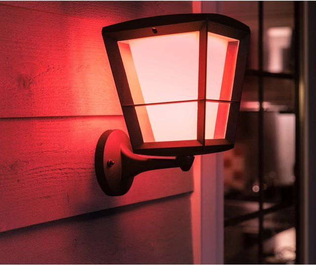 Philips Hue White & Color Ambiance Econic LED-Laternenleuchte stehend, Schwarz - Bild 1