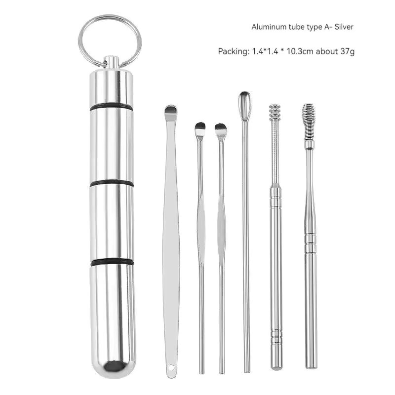 JPXB Ohrpflücker-Set aus Edelstahl, Silber - Bild 4