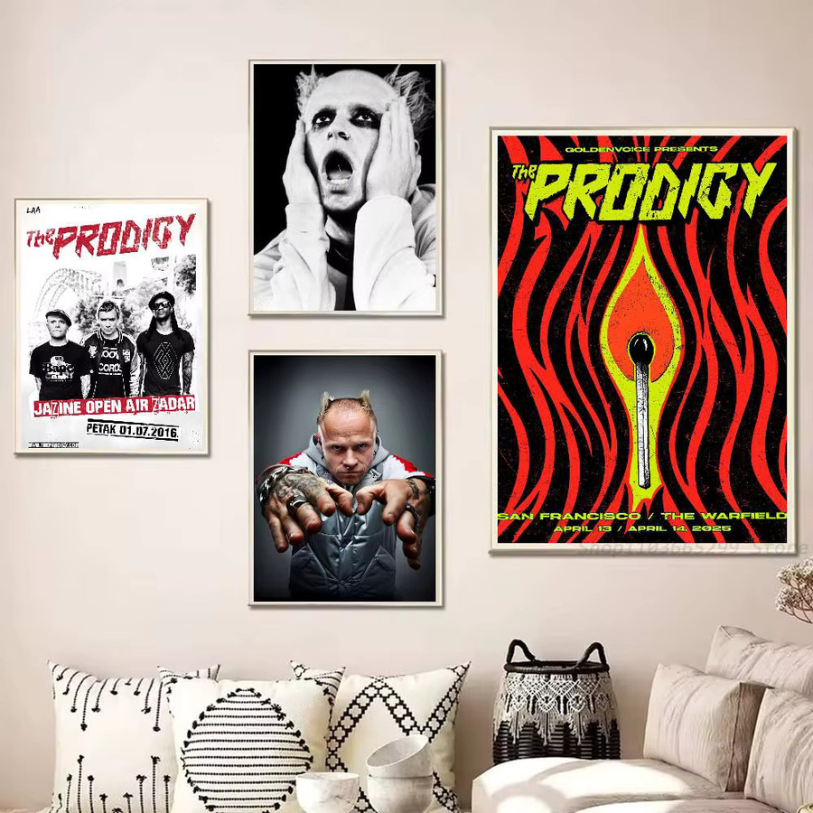 The Prodigy Poster-Aufkleber Wandkunst in Mehrfarben als wasserfester Aufkleber für deine Heimdekoration - Bild 3