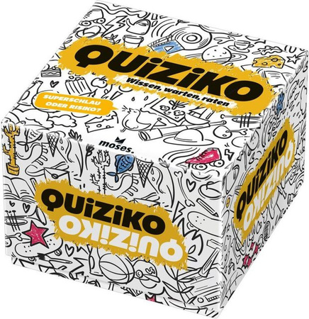 Moses Quiziko, Quizspiel, Pappe / Karton, Bunt / Mehrfarbig