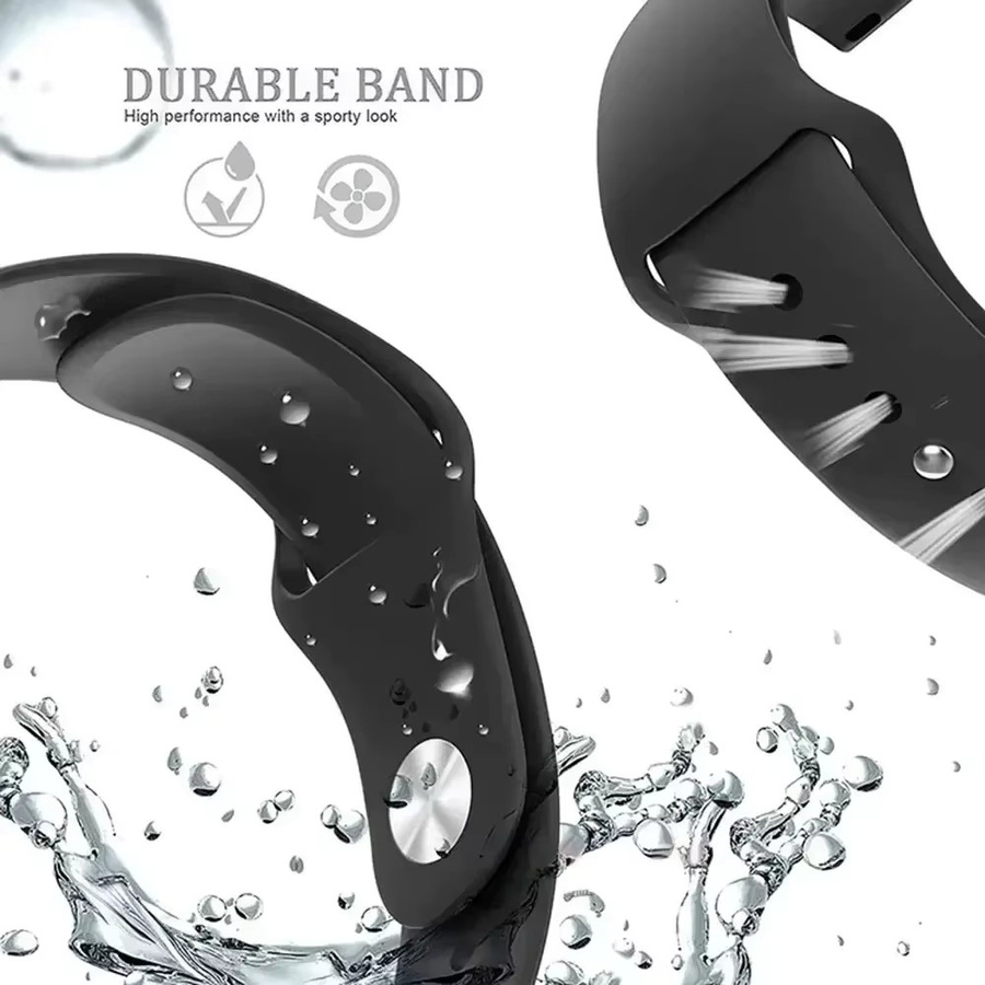Hiyii Uhrenarmband Silikon, Schwarz, Unisex - Bild 1