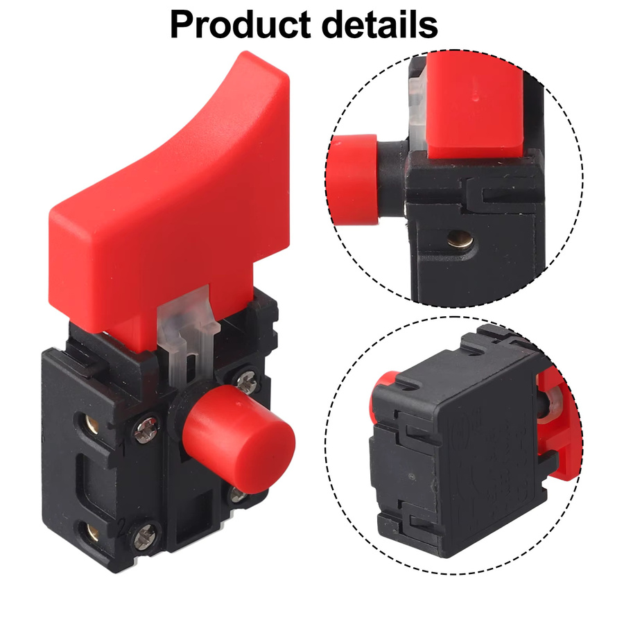 Vibratite Trigger-Schalter für 125 Typ Winkelschleifer, roter Anti-Lock-Elektrikschalter für Elektrowerkzeuge - Bild 3