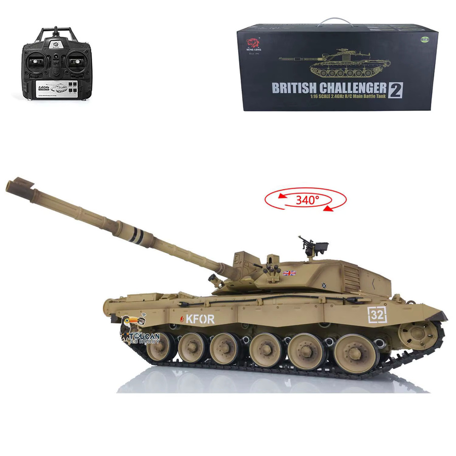 Heng Long Challenger II RTR RC Panzermodell, 1:16, Gelb, Kunststoff - Bild 3