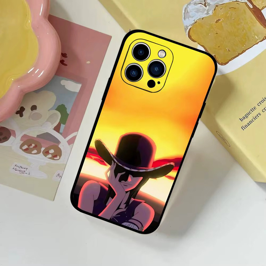 ONE PIECE N-Nico Robin-S Handyhülle aus schwarzem Silikon für iPhone 11 12 13 14 15 16 Pro Max Mini X Xs XR - Bild 3