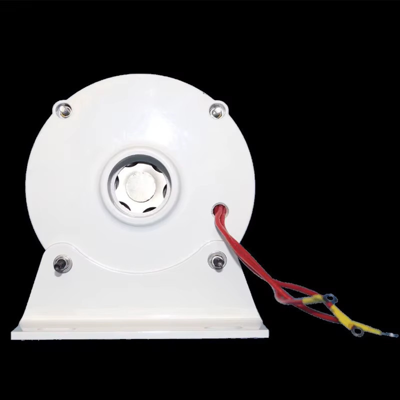 Zahnloser Permanentmagnet-AC-Generator 10000 W für Wind- und Wasserturbinen, 3-Phasen-Lichtmaschine für den Heimgebrauch, 12 V / 24 V / 48 V, Farbe: Weiß - Bild 2