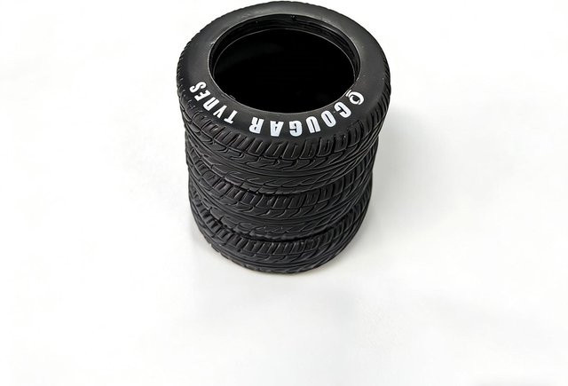 Binchi Outdoor Product Stifthalter in Reifenform aus PVC, Schwarz - Bild 1