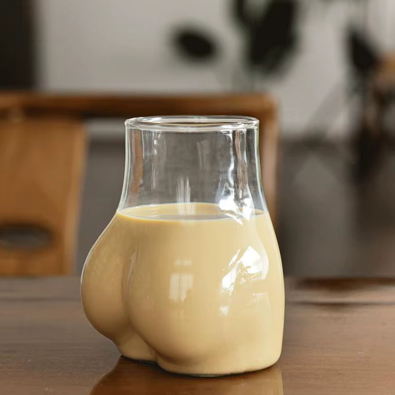 Kreative Kaffeetasse aus transparentem Borosilikatglas mit Neuheitsdesign, 450 ml - Bild 2