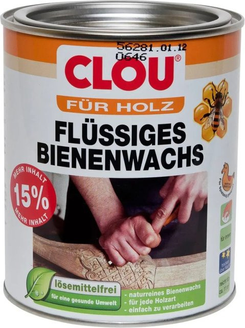 Clou Flüssiges Bienenwachs Transparent Seidenglänzend 750 ml - Bild 1